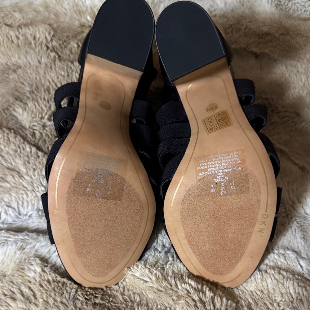 DKNY Black Strappy Heels - Picture 5 of 5